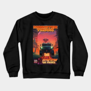 Halloween Monster Truck Motion Lotion Big Rigger Crewneck Sweatshirt